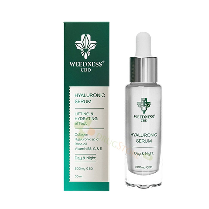 СЕРУМ ЗА ЛИЦЕ С ХИАЛУРОНОВА КИСЕЛИНА 600 мг CBD 30 мл / WEEDNESS CBD HYALURONIC SERUM 600 mg CBD