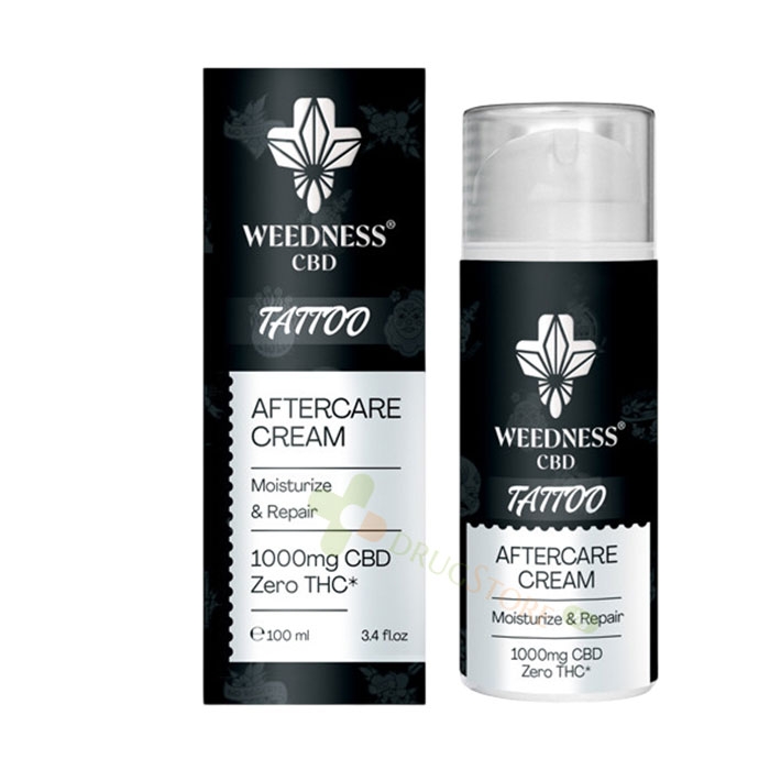 ВЪЗСТАНОВЯВАЩ КРЕМ ЗА ПРЕСНИ ТАТУИРОВКИ С 1000 мг CBD 100 мл / WEEDNESS CBD TATTOO AFTERCARE CREAM WITH 1000 mg CBD