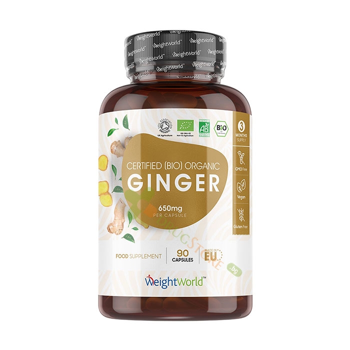 ДЖИНДЖИФИЛ (КОРЕН) капсули 90 броя / WEIGHT WORLD ORGANIC GINGER