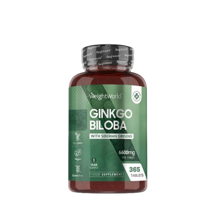 ГИНКО БИЛОБА + СИБИРСКИ ЖЕНШЕН таблетки 365 броя / WEIGHT WORLD GINGO BILOBA WITH SIBERIAN GINSENG