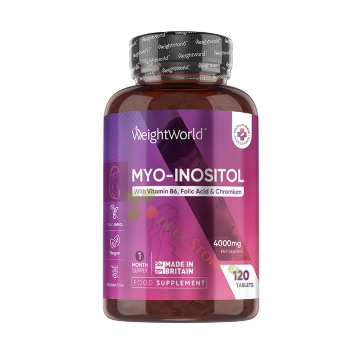 МИО-ИНОЗИТОЛ + ФОЛИЕВА КИСЕЛИНА + ВИТАМИН B6 + ХРОМ таблетки 120 броя / WEIGHT WORLD MIO-INOSITOL WITH FOLIC ACID, VITAMIN B6 &amp; CHROMIUM