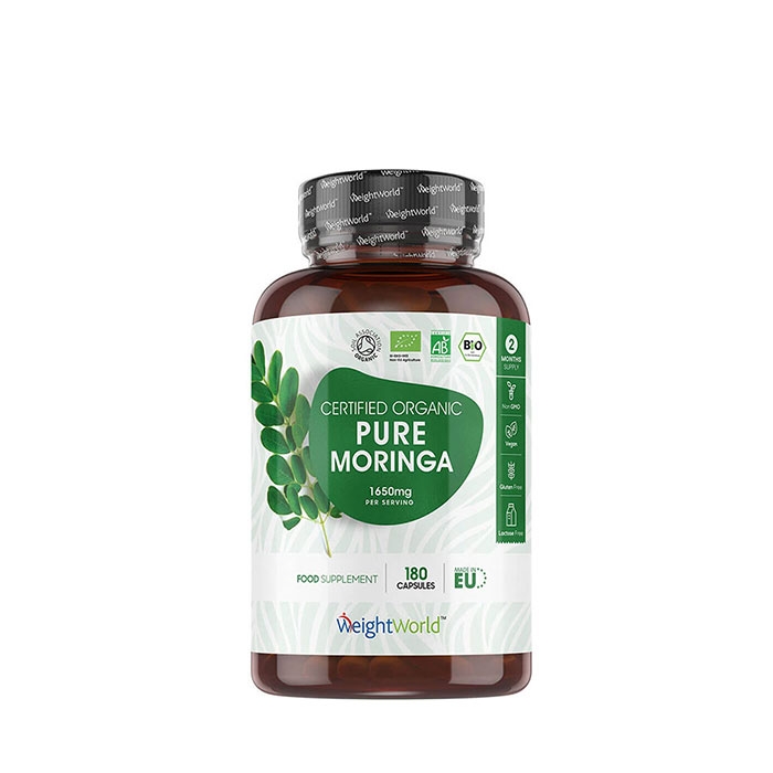 МОРИНГА капсули 180 броя / WEIGHT WORLD ORGANIC PURE MORINGA