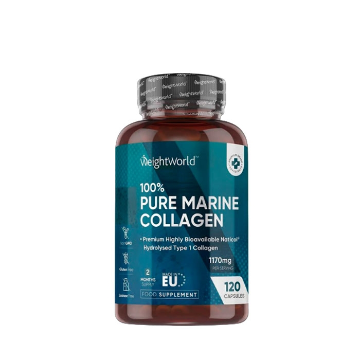 КОЛАГЕН МОРСКИ (тип I) капсули 120 броя / WEIGHT WORLD PURE MARINE COLLAGEN