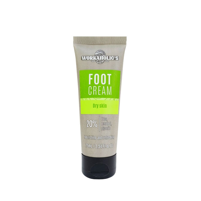 КРЕМ ЗА КРАКА С 20% КОМПЛЕКС ОТ УРЕЯ, МЕНТОЛ И ГЛИЦЕРИН 75 мл / WORKAHOLIC’S FOOT CREAM WITH 20% COMPLEX UREA, MENTHOL AND GLYCERIN