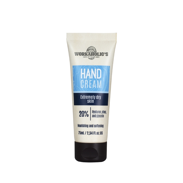 КРЕМ ЗА РЪЦЕ С ХИАЛУРОНОВА КИСЕЛИНА, МАСЛО ОТ ШИЙ И ГЛИЦЕРИН 75 мл / WORKAHOLIC’S HAND CREAM EXTREMELY DRY SKIN
