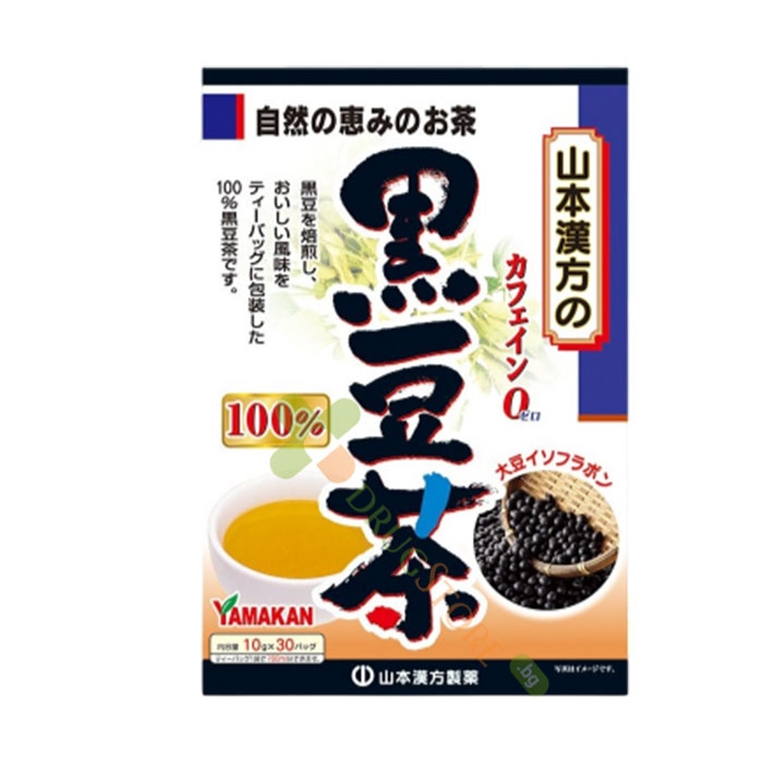 ЯМАКАН ЧАЙ ОТ ЧЕРЕН БОБ филтър 30 броя / KANPO YAMAMOTO YAMAKAN BLACK BEAN TEA filter bags