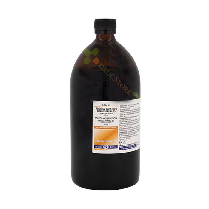 ЙОДОВА ТИНКТУРА 5% 900 г/1 л / CHEMAX SOLUTIO IODI SPIRITUOSA 5% 900 g/1 l