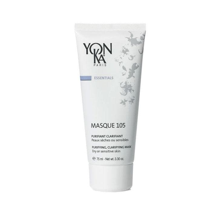МАСКА ЗА ПОЧИСТВАНЕ И ИЗСВЕТЛЯВАНЕ НА СУХА И ЧУВСТВИТЕЛНА КОЖА 75 мл. / YON KA PARIS ESSENTIALS PURIFYING CLARIFYING MASK 105 FOR DRY AND SENSITIVE SKIN