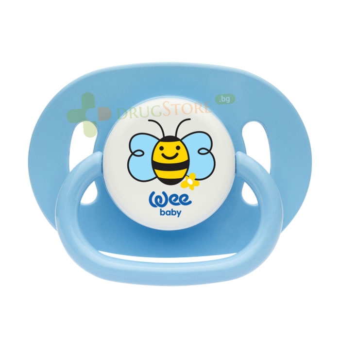 ЗАЛЪГАЛКА ОВАЛ №3 18+ месеца / WEE BABY ROUND TEAT SOOTHER №3 18 months