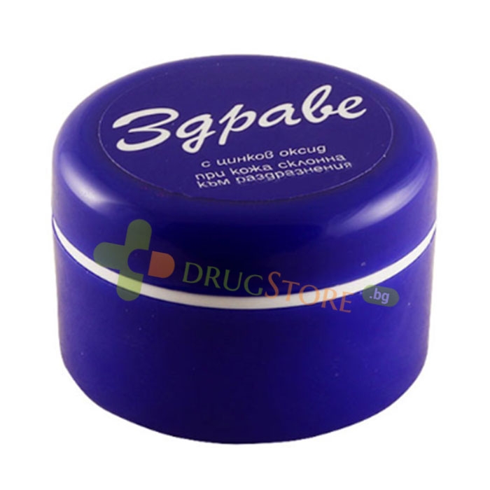 ЗДРАВЕ КРЕМ ПРОТИВ КОЖНИ РАЗДРАЗНЕНИЯ С ЦИНКОВ ОКСИД 30 г / ZDRAVE CREAM ANTI IRRITATED SKIN WITH ZINC OXIDE