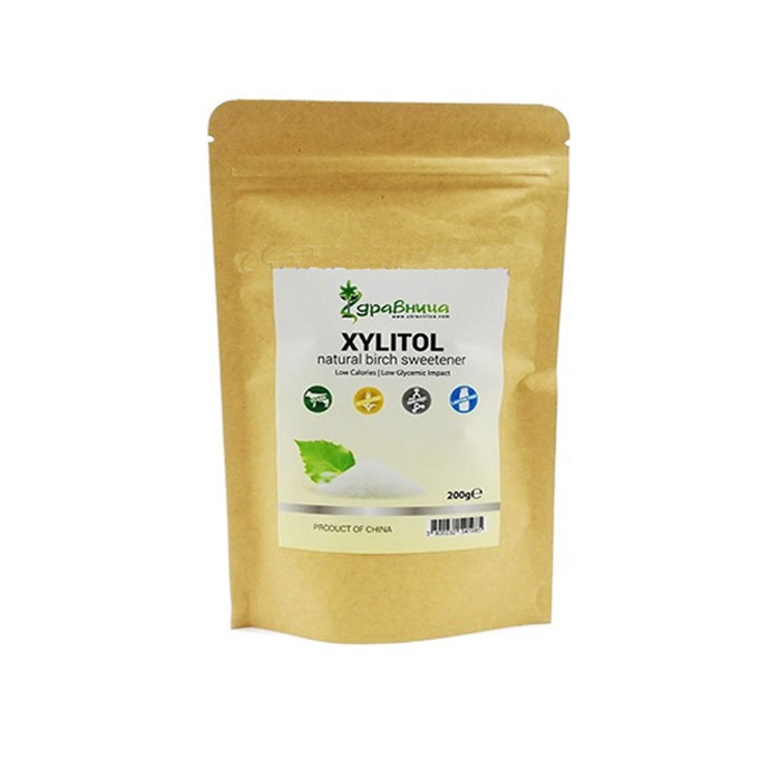 ЗДРАВНИЦА КСИЛИТОЛ-БРЕЗОВА ЗАХАР 200 гр. / ZDRAVNITZA XYLITOL - BIRCH SWEETENER
