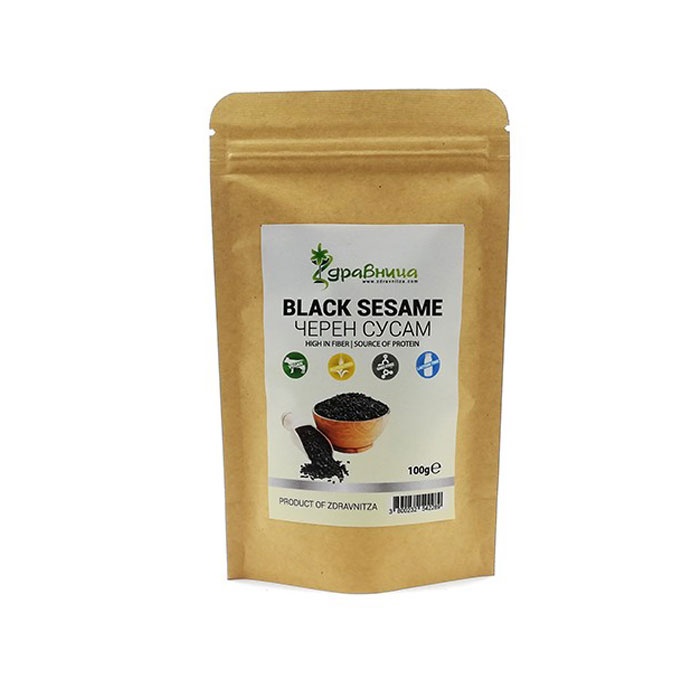 ЗДРАВНИЦА ЧЕРЕН СУСАМ 100 гр. / ZDRAVNITSA BLACK SESAME