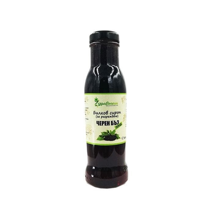 ЗДРАВНИЦА СИРОП ЗА РАЗРЕЖДАНЕ С ПЛОД НА ЧЕРЕН БЪЗ 285 мл. / ZDRAVNITSA ELDERBERRY FRUIT SYRUP