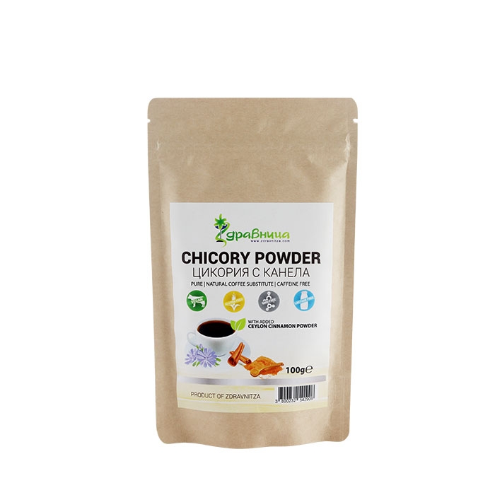 ЗДРАВНИЦА ЦИКОРИЯ С ЦЕЙЛОНСКА КАНЕЛА прах 100 г / ZDRAVNITZA CHICORY WITH CINNAMOMUM ZEYLANICUM