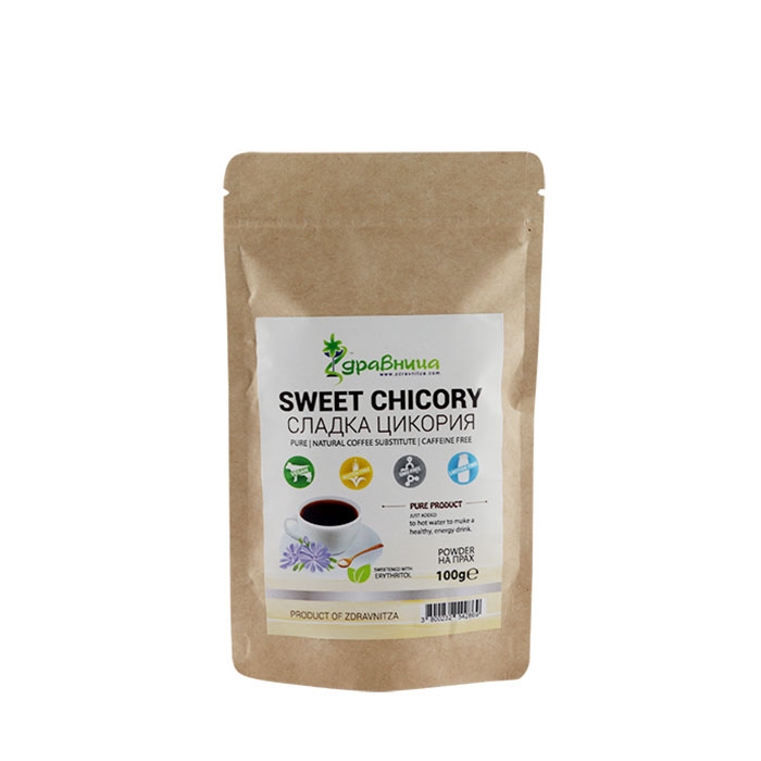 ЗДРАВНИЦА СЛАДКА ЦИКОРИЯ прах 100 г / ZDRAVNITZA CHICORY POWDER SWEET
