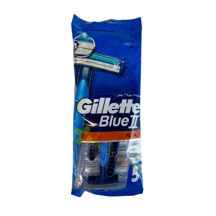 ЖИЛЕТ БЛУ ТУ ПЛЮС САМОБРЪСНАЧКА 2 НОЖЧЕТА 5 броя / PROCTER &amp; GAMBLE GILLETTE BLUE II PLUS SHAVER