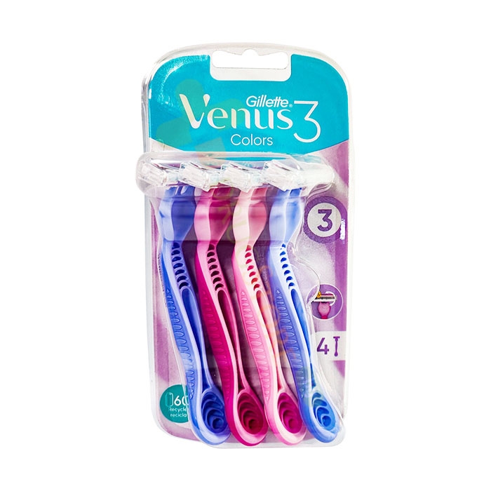 ЖИЛЕТ ДАМСКА САМОБРЪСНАЧКА VENUS 3 COLOR 4 броя / PROCTER &amp; GAMBLE GILLETTE VENUS 3 COLOR