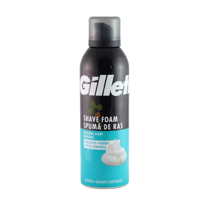 ЖИЛЕТ ПЯНА ЗА БРЪСНЕНЕ - SENSITIV 200 мл / PROCTER &amp; GAMBLE GILLETTE SHAVE FOAM SENSITIVE