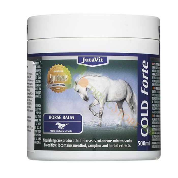 ЖУТАВИТ ОХЛАЖДАЩ КОНСКИ БАЛСАМ ФОРТЕ 500 мл / GOLDEN PHARM Horse Balm Cold Forte
