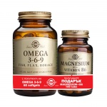 СОЛГАР КОМПЛЕКТ ОМЕГА 3-6-9 + МАГНЕЗИЙ С ВИТАМИН Б6 / SOLGAR SET OMEGA 3-6-9 + MAGNESIUM WITH VITAMIN B6