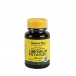 НЕЙЧЪРС ПЛЮС ХРОМ ПИКОЛИНАТ таблетки 200 мкг. 90 броя / NATURES PLUS CHROMIUM PICOLINATE