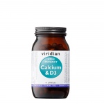 КАЛЦИЙ+ВИТАМИН D3 капсули 90 броя / VIRIDIAN NUTRITION CALCIUM+VITAMIN D3
