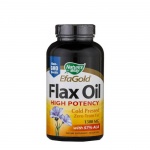 ЛЕНЕНО МАСЛО 57% ALA капсули 1300 мг 200 броя / NATURE'S WAY FLAX OIL