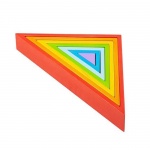 ДЪРВЕНИ ТРИЪГЪЛНИЦИ ЗА ПОДРЕЖДАНЕ БИГДЖИГС BB300 / BIGJIGS TOYS WOODEN STRACKING TRIANGLES BB300