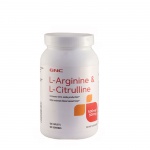L-АРГИНИН 500 мг. + L-ЦИТРУЛИН 500 мг. каплети 120 броя / GNC L-ARGININE + L-CITRULLINE