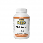 НАТУРАЛ ФАКТОРС МЕЛАТОНИН сублингвални таблетки 1 мг. 180 броя / NATURAL FACTORS MELATONIN 