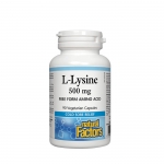 НАТУРАЛ ФАКТОРС L - ЛИЗИН капсули 500 мг. 90 броя / NATURAL FACTORS L - LYSINE