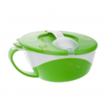 КАНПОЛ КУПА ЗА ХРАНА С КАПАК И ЛЪЖИЦА ЗЕЛЕНА 9 м+ 350 мл / CANPOL BABIES BOWL WITH SPOON GREEN 9 m+