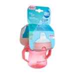 КАНПОЛ ЧАША СЪС СЛАМКА РОЗОВА 150 мл / CANPOL BABIES CUP WITH SILICONE SPOUT PINK 150 ml