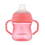 КАНПОЛ ЧАША СЪС СЛАМКА РОЗОВА 150 мл / CANPOL BABIES CUP WITH SILICONE SPOUT PINK 150 ml