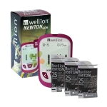 АПАРАТ ЗА КРЪВНА ЗАХАР WELLION NEWTON GDH-FAD + 75 тест ленти / WELLION NEWTON GDH-FAD + 75 test strips