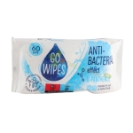 МОКРИ КЪРПИ GO WIPES С ПАНТЕНОЛ 60 броя / GO WIPES D-PANTHENOL WET WIPES