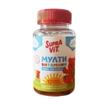 СУПРАВИТ МУЛТИВИТАМИНИ ЗА ДЕЦА + ЦИНК + ВИТАМИН C желирани мечета 60 броя / KENDY PHARMA SUPRAVIT KIDS MULTIVITAMINS + ZINC + VITAMIN C gummy bears 