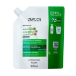 ВИШИ ДЕРКОС ШАМПОАН ПРИ ПЪРХОТ ЗА СУХА КОСА ПЪЛНИТЕЛ 390 мл / VICHY DERCOS ANTI DANDRUFF DERMATOLOGICAL SHAMPOO FOR DRY HAIR REFILL 