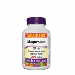 МАГНЕЗИЙ каплети 250 мг. 210 броя / MAGNESIUM WEBBER NATURALS