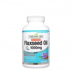 ЛЕНЕНО МАСЛО капсули 1000 мг 180 броя / NATURES AID FLAXSEED OIL