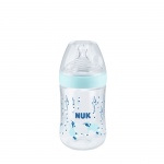 ШИШЕ СЪС СИЛИКОНОВ БИБЕРОН НУК NATURE SENSE TEMPERATURE CONTROL  6-18 месеца размер M 260 мл. / NUK NATURE SENSE BOTTLE WITH SILICONE RUBBER 6-18 months size M 260 ml