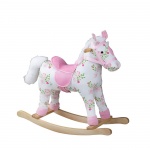 ЛЮЛЕЕЩ СЕ ДЪРВЕН КОН НА ЦВЕТЯ БИГДЖИГС BJ284 / BIGJIGS TOYS FLORAL SWINGING WOODEN HORSE BJ284