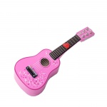 ДЕТСКА ДЪРВЕНА КИТАРА В РОЗОВ ЦВЯТ БИГДЖИГС T0057 / BIGJIGS TOYS CHILDRENS WOODEN GUITAR IN PINK T0057