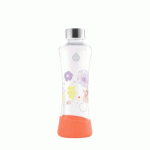 СТЪКЛЕНА БУТИЛКА EQUA МАК (POPPY) 550 мл. / GLASS BOTTLE EQUA FLOWERHEAD POPPY