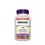 МЕЛАТОНИН сублингвални таблетки 1 мг. 90 броя / WEBBER NATURALS MELATONIN