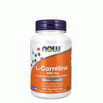 НАУ ФУДС L - КАРНИТИН капсули 500 мг. 180 броя / NOW FOODS L- CARNITINE