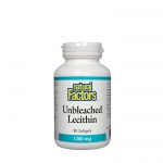 НАТУРАЛ ФАКТОРС ЛЕЦИТИН капсули 1200 мг. 90 броя / NATURAL FACTORS UNBLEACHED LECITHIN