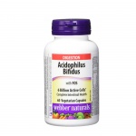 АЦИДОФИЛУС БИФИДУС С ФРУКТООЛИГОЗАХАРИДИ капсули 60 броя / WEBBER NATURALS ACIDOPHILOS BIFIDUS with FOS capsules 60