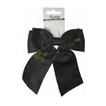 АЛОРА ЩИПКА ЗА КОСА ЧЕРНА ПАНДЕЛКА модел 3237 / ALORA BLACK BOW HAIR CLIP model 3237