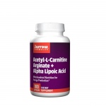 АЦЕТИЛ L-КАРНИТИН АРГИНАТ + АЛФА ЛИПОЕВА КИСЕЛИНА капсули 100 броя / JARROW FORMULAS ACETYL-L-CARNITINE ARGINATE + ALPHA LIPOIC ACID